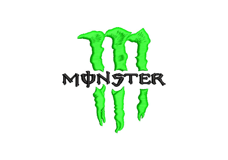Monster Energy Logo Embroidery Designs