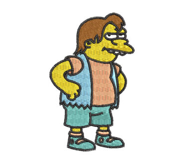 Nelson Muntz The Simpsons Embroidery Designs