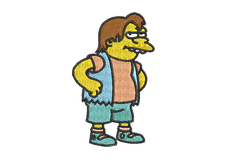 Nelson Muntz The Simpsons Embroidery Designs