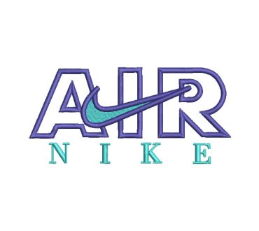 Nike Air Logo Embroidery Designs