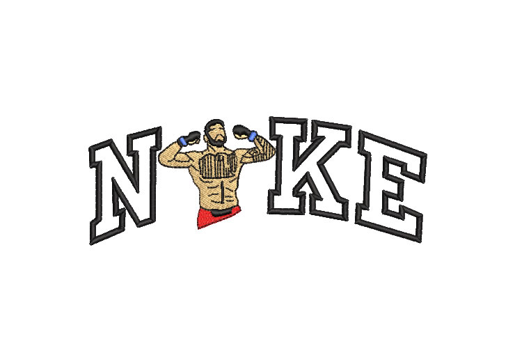 Nike Boxing Logo Embroidery Designs