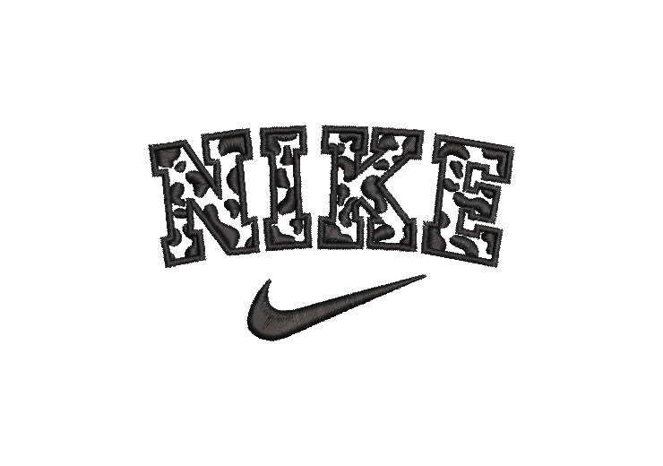 Nike Cow Logo Embroidery Designs