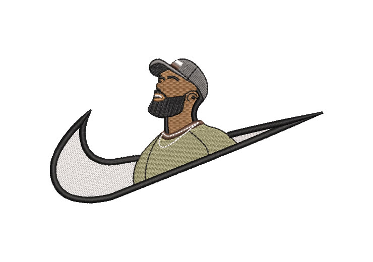 Nike Eladio Carrión Embroidery Designs