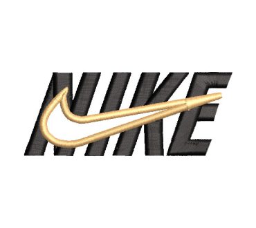 Nike Letter Logo in the Middle Embroidery Designs