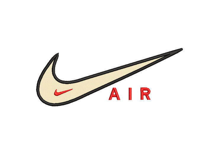 Nike Logo with Applique Embroidery Designs