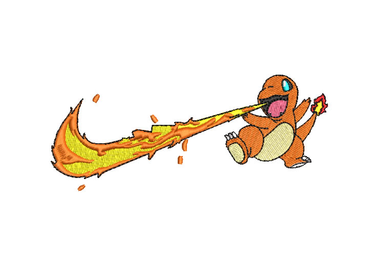 Nike Pokémon Embroidery Designs