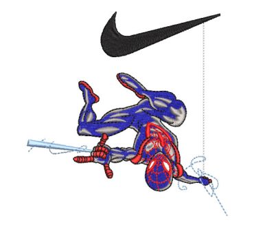 Nike Spiderman Logo Embroidery Designs