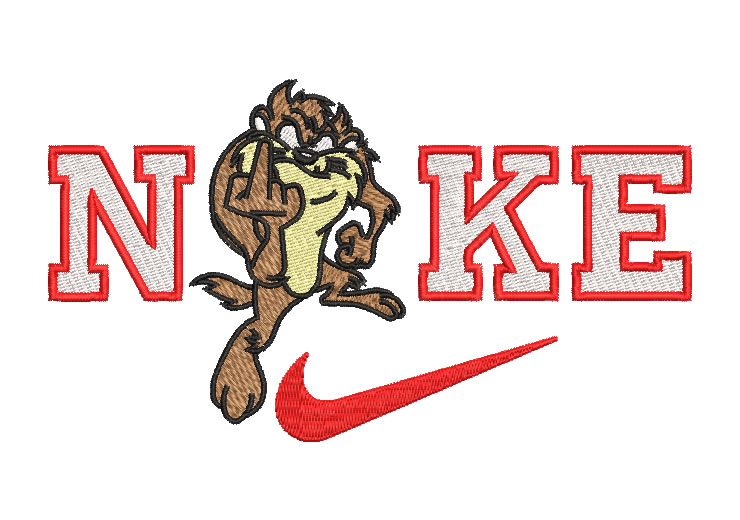 Nike Tasmania Logo Embroidery Designs