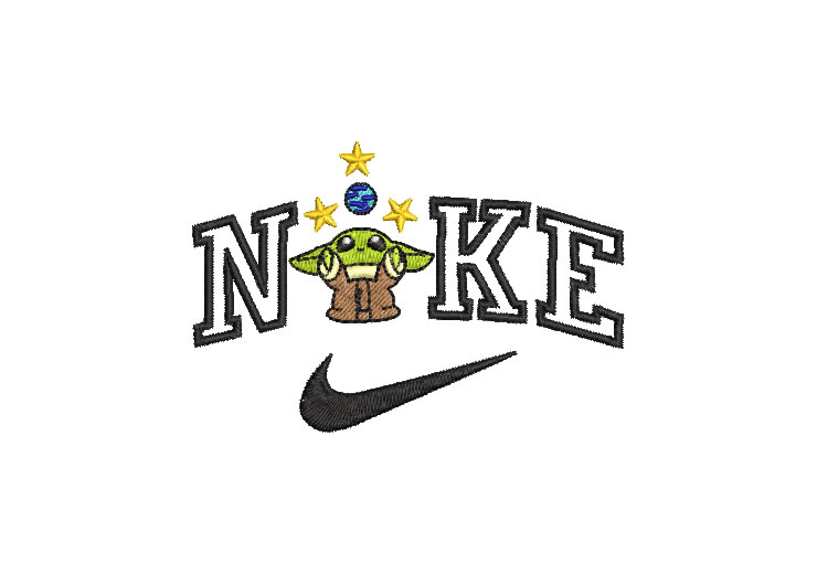 Nike Yoda Logo Embroidery Designs