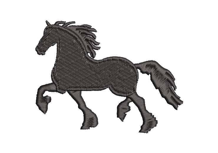 Paso Horse Silhouette Embroidery Designs