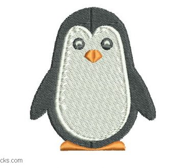 Penguin embroidery