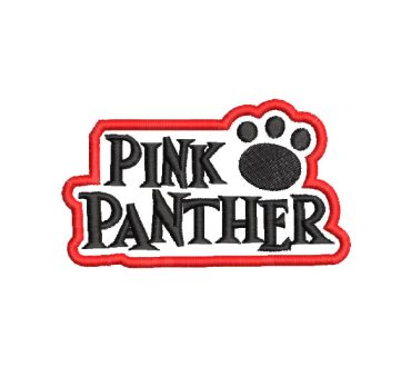 Pink Panther Letter Embroidery Designs