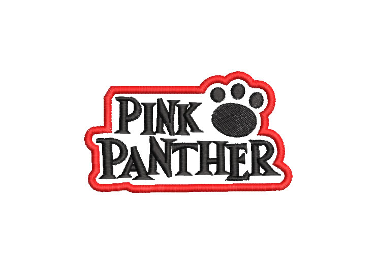 Pink Panther Letter Embroidery Designs
