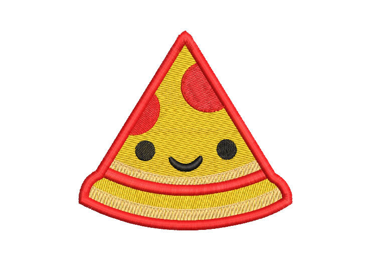 Pizza Food Slice Embroidery Designs