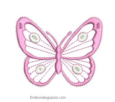 Pretty butterfly embroidery