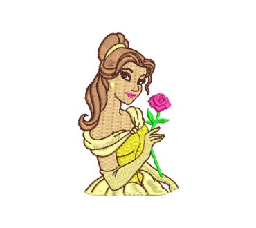 Princess Beauty and the Beast Embroidery Designs