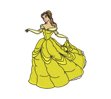 Princess Belle Disney Embroidery Designs