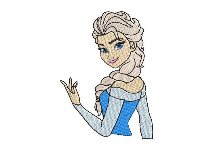 Princess Elsa Frozen Raising Hand Embroidery Designs