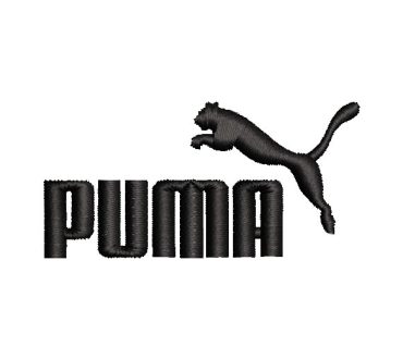 Puma Logo with Letter Embroidery Designs