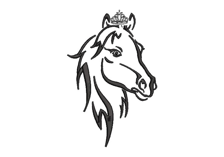 Queen Horse Embroidery Designs