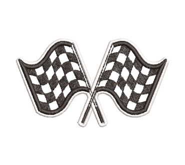 Racing Flag Embroidery Designs