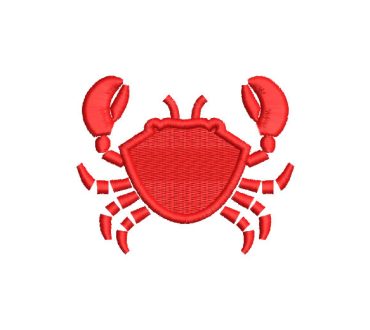 Red Crab Embroidery Designs