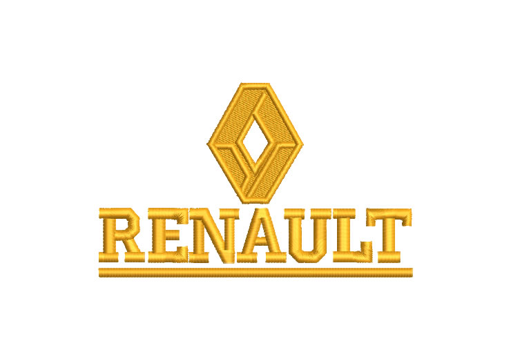 Renault Logo Embroidery Designs