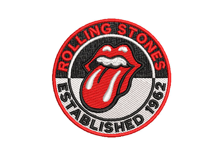 Rolling Stones Logo Embroidery Designs