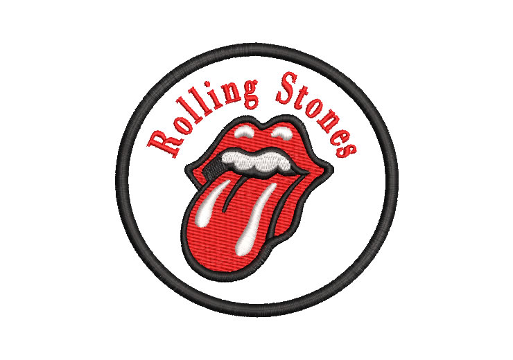 Rolling Stones Logo Patch Embroidery Designs