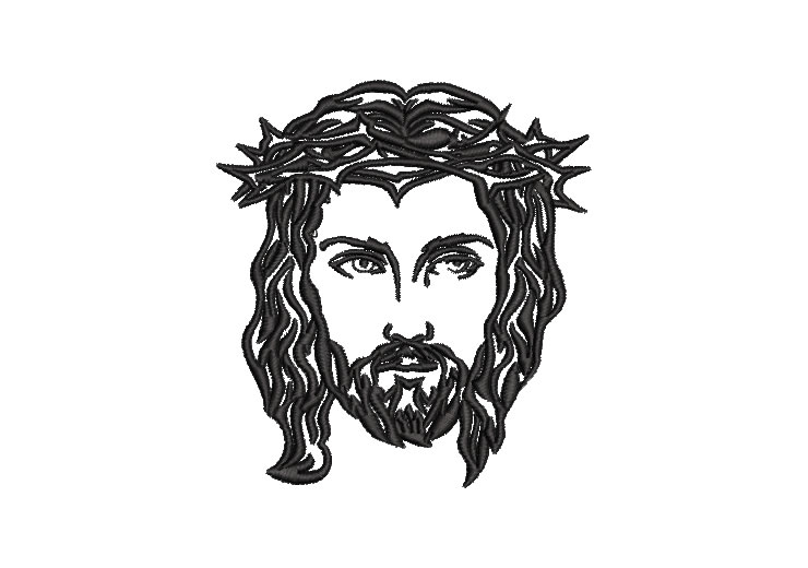 Rostro de Jesús Diseños de Bordado