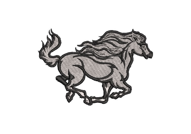 Running Horse Embroidery Designs