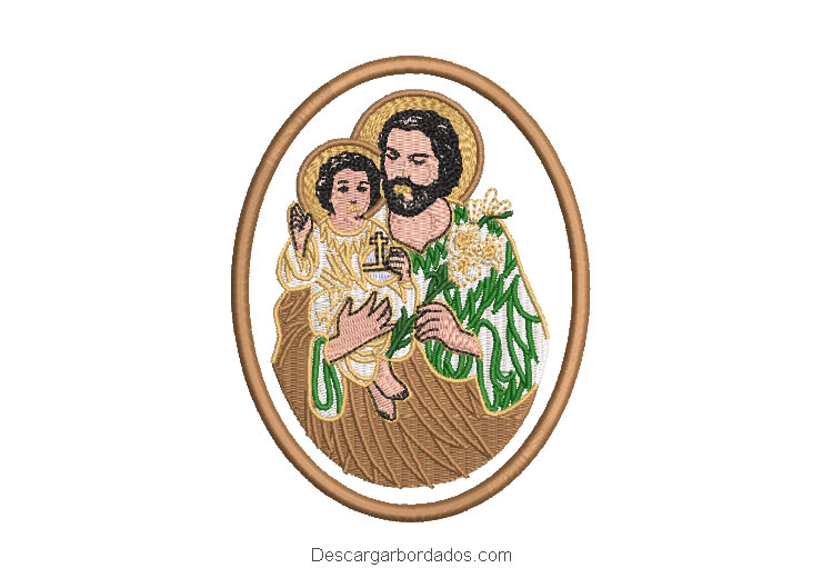 Saint Joseph Embroidery Design