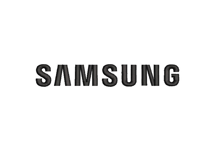 Samsung Letter Logo Embroidery Designs