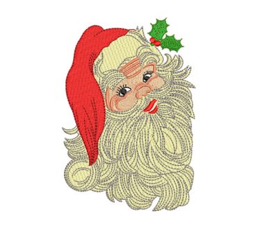Santa Claus Face Embroidery Designs