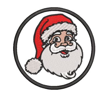 Santa Claus Sticker Embroidery Designs
