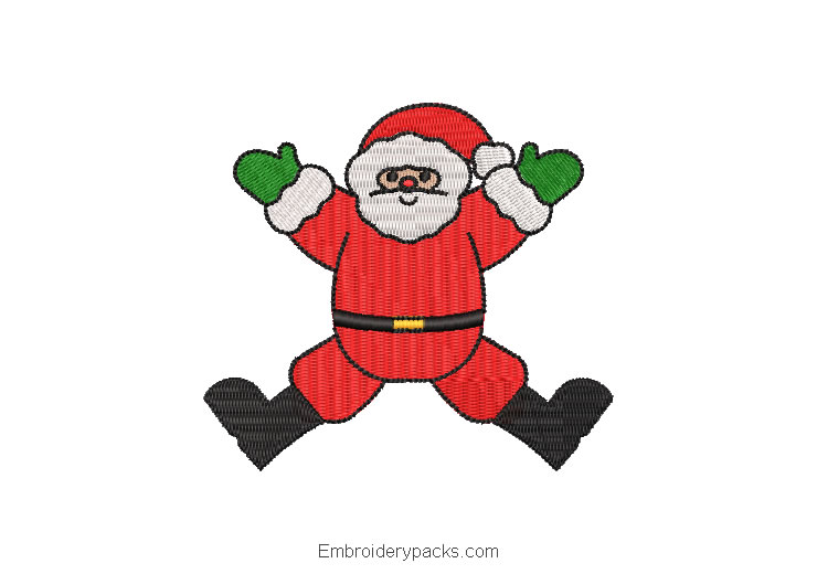 Santa Claus doll embroidery design