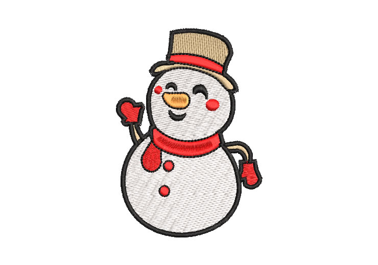 Snowman Christmas Embroidery Designs