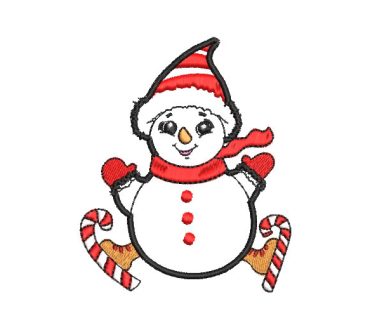 Snowman with Sweet Embroidery Designs