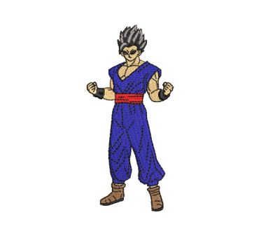 Son Gohan Dragon Ball Z Embroidery Designs
