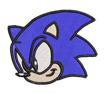 Sonic Face Embroidery Designs