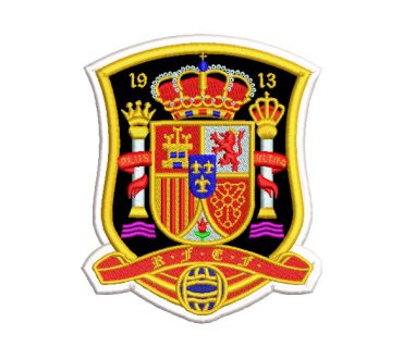 Spain Soccer Team Shield Embroidery Designs