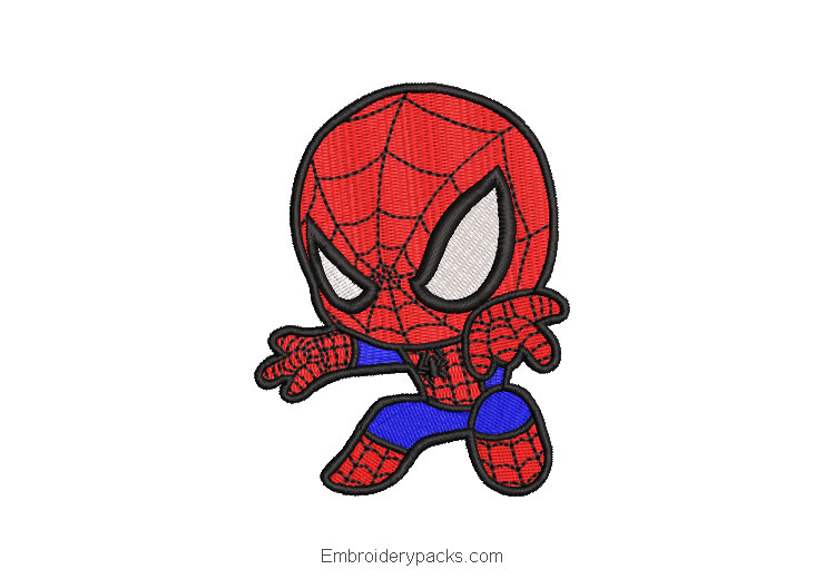 Spider-Man Spider-Man Superhero Embroidered Design