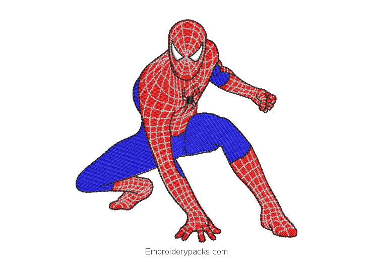 Spider man spiderman machine embroidery design