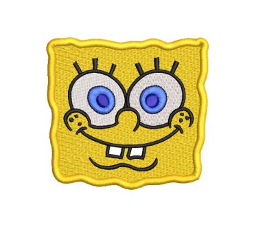 SpongeBob Face Embroidery Designs