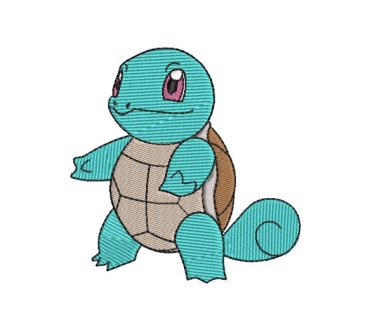 Squirtle pikachu pokemon Go Embroidery Designs