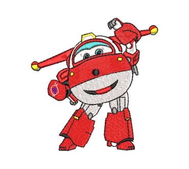 Super Wings Jett Embroidery Designs