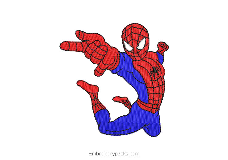 Super heroes spider man spiderman embroidery design