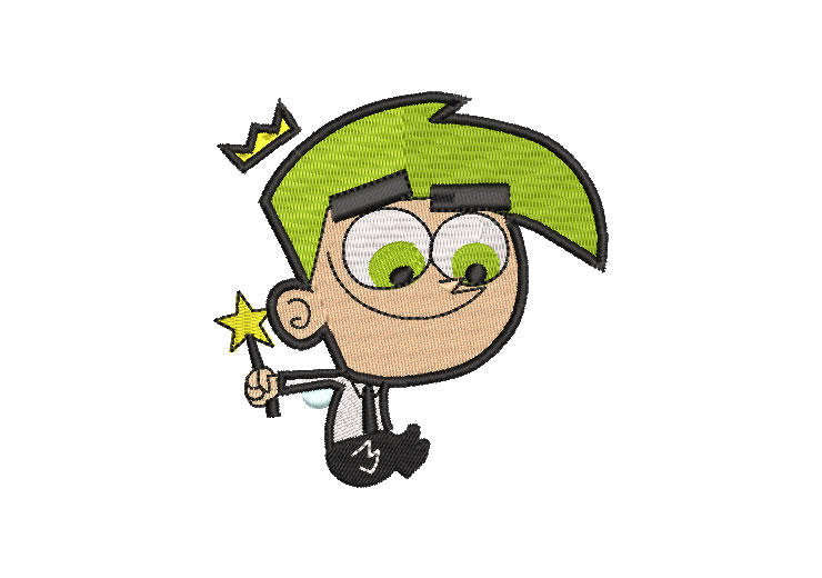 The Fairly OddParents Cosmo Embroidery Designs