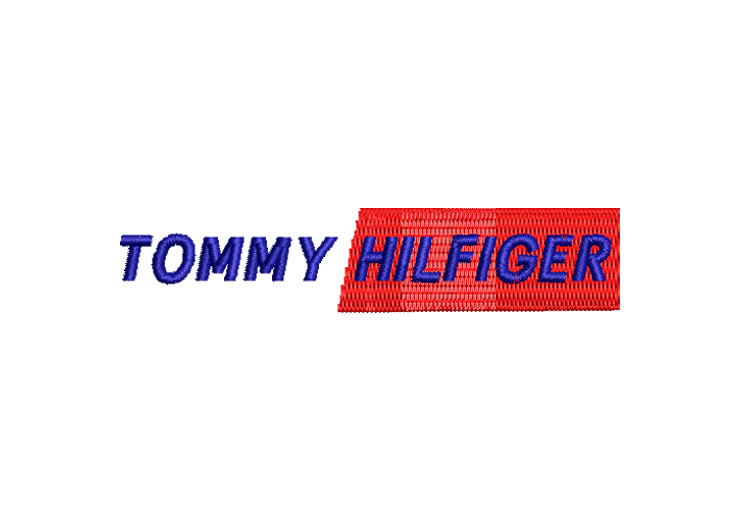 Tommy Hilfiger Logo Flag Embroidery Designs
