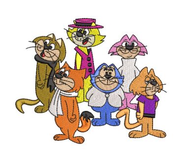 Top Cat and His Gang Characters Embroidery Designs